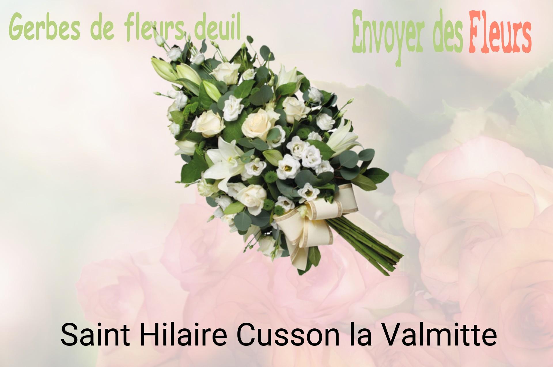 Gerbe de fleurs de deuil livrée à Saint-Hilaire-Cusson-la-Valmitte